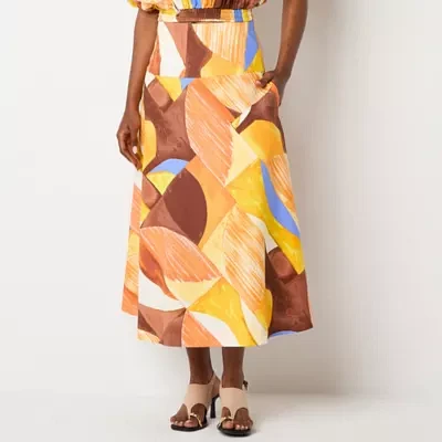 Worthington Womens Long Full Skirt