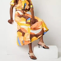 Worthington Womens Long Full Skirt