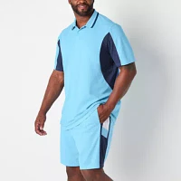 Xersion Pique Big and Tall Mens Regular Fit Short Sleeve Polo Shirt
