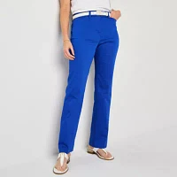 Liz Claiborne Emma Womens Classic Fit Flare Easy-on + Easy-off Seated Wear Trouser