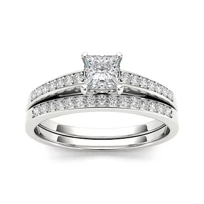 CT.T.W. Natural Diamond 14K Gold Bridal Ring Set