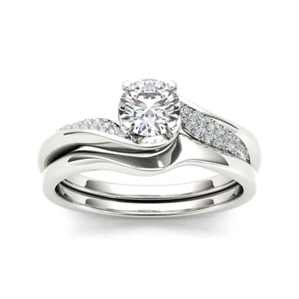 5/8 CT.T.W. Natural Diamond 14K Gold Bridal Ring Set