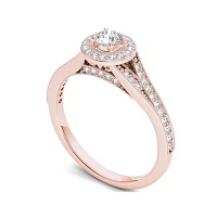 5/8 CT.T.W. Natural Diamond 14K Rose Gold Engagement Ring