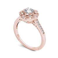 1/2 CT.T.W. Natural Diamond 14K Rose Gold Engagement Ring