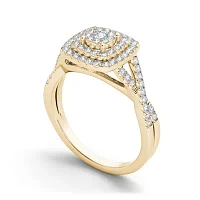 1/2 CT.T.W. Natural Diamond 10K Yellow Gold Engagement Ring