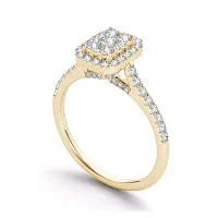 3/4 CT.T.W. Natural Diamond 10K Yellow Gold Engagement Ring