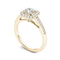 Diamond 14K Yellow Gold Engagement Ring 2