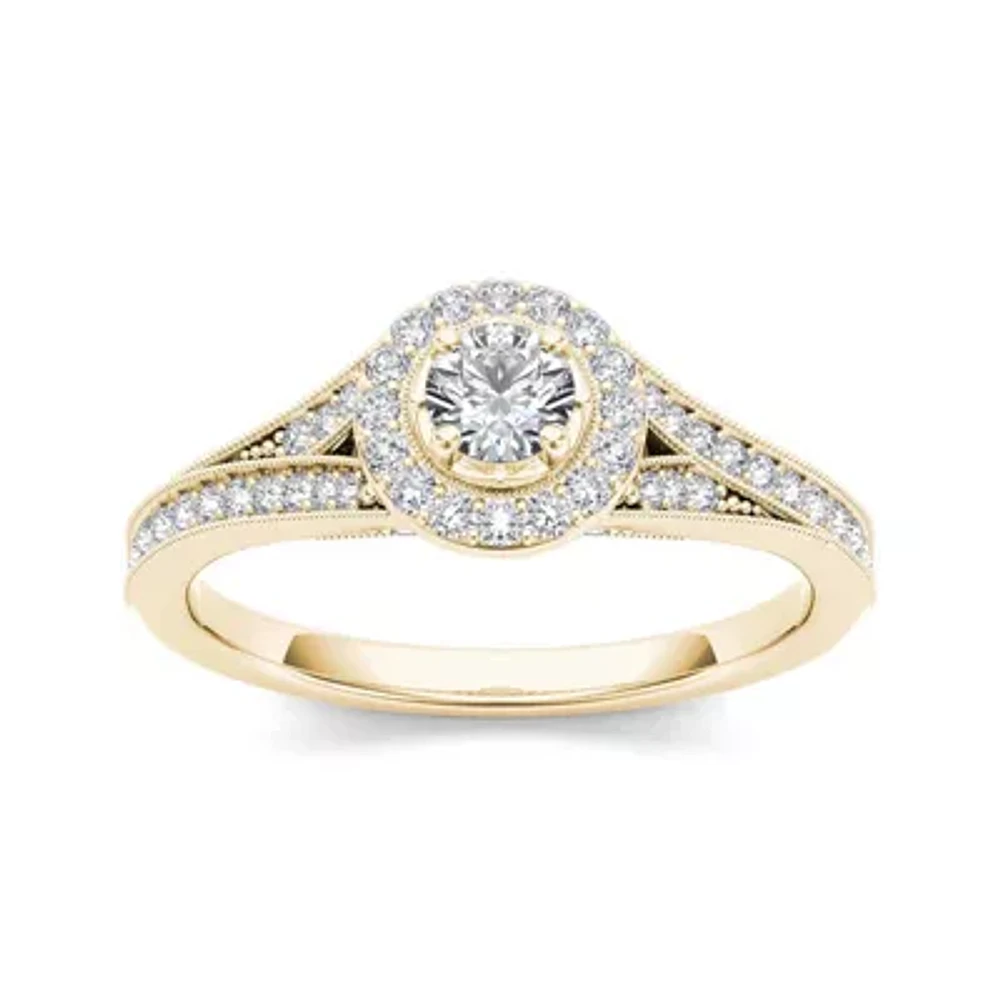 CT.T.W. Natural Diamond 14K Yellow Gold Engagement Ring