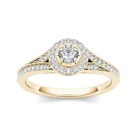 CT.T.W. Natural Diamond 14K Yellow Gold Engagement Ring