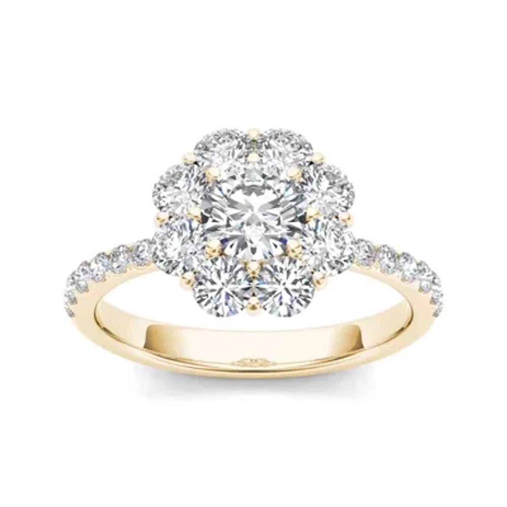 1 3/4 CT.T.W. Natural Diamond 14K Yellow Gold Engagement Ring