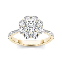 1 3/4 CT.T.W. Natural Diamond 14K Yellow Gold Engagement Ring