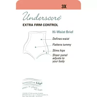 Underscore Innovative Edge® Sheer High-Waist Control Briefs 129-3534