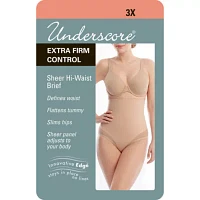 Underscore Innovative Edge® Sheer High-Waist Control Briefs 129-3534