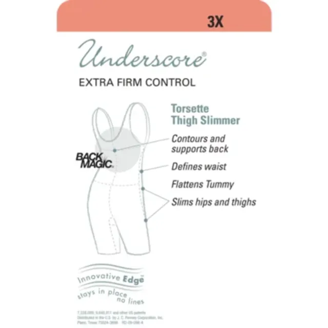 Underscore Wear Your Own Bra Innovative Edge Back Magic Body Shaper -  1294002
