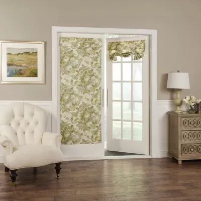 Waverly Spring Bling Light-Filtering Rod Pocket Single Door Panel Curtain