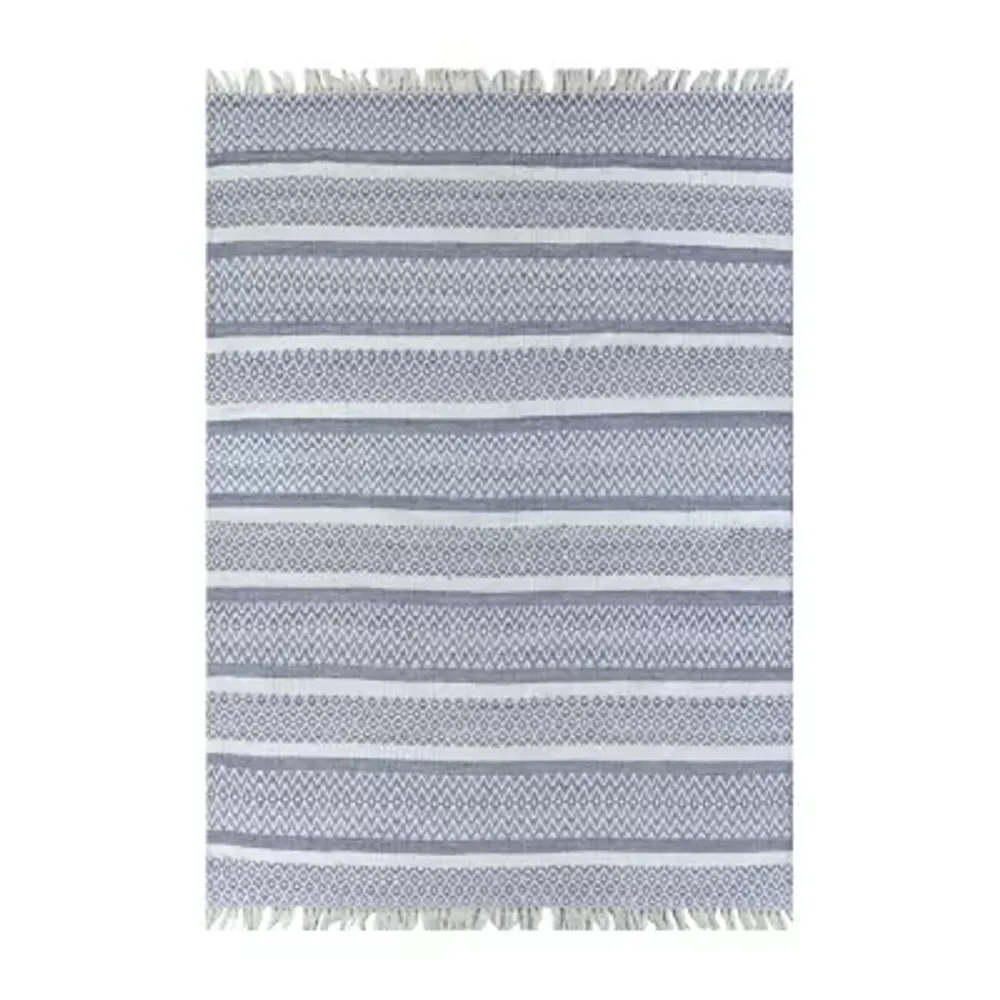 Couristan Manasquan Rectangular Rugs & Floor Coverings Reversible Indoor Outdoor Striped Accent