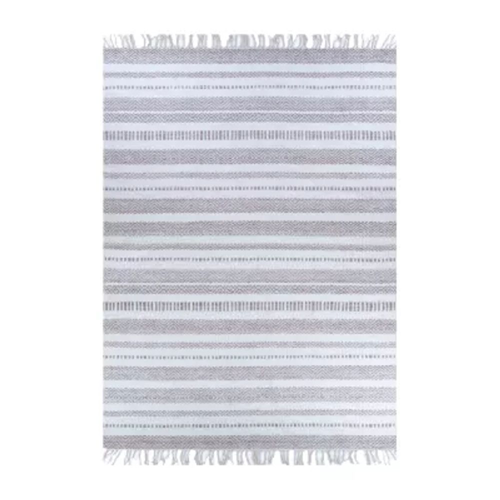 Couristan Lavalette Striped Reversible Indoor Outdoor Rectangular Accent Rug