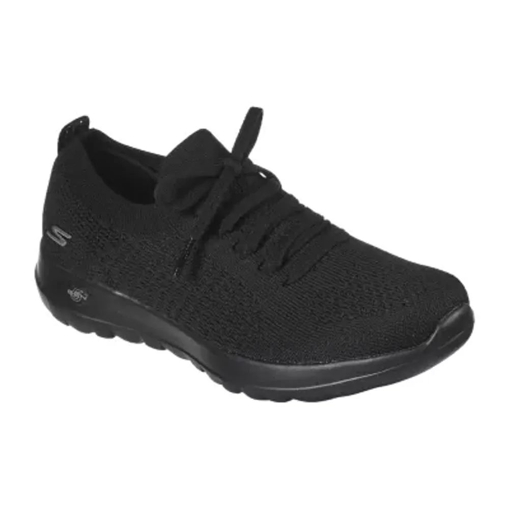 skechers womens black walking shoes