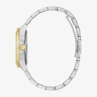 Caravelle Designed By Bulova Aqualuxx Womens Crystal Accent Two Tone Stainless Steel Bracelet Watch 45m120