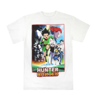 Hunter X Mens Crew Neck Short Sleeve Classic Fit Anime Graphic T-Shirt