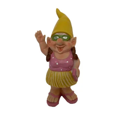 8" Outdoor Beach Girl Gnome