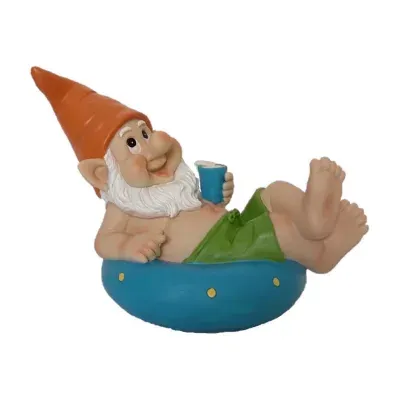 6" Outdoor Gnome with Floaty