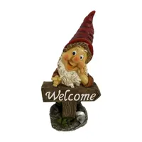 13" Solar Welcome Gnome