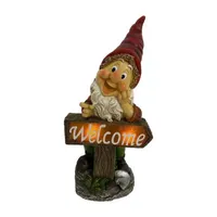 13" Solar Welcome Gnome