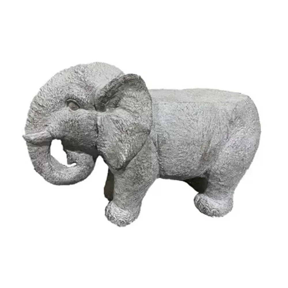 25" Outdoor Elephant Bench