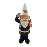 12" Outdoor Resin Marine Gnome Decor