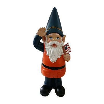 12" Outdoor Resin Coast Guard Gnome