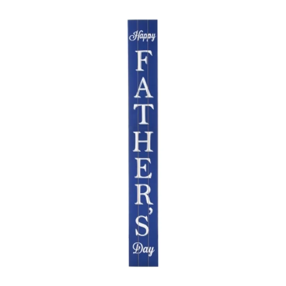 Glitzhome "60""H Wooden Fathers Day Porch Sign" Porch Sign