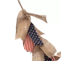 Glitzhome 72"L Americana Fabric Garland