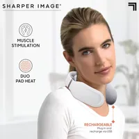 Sharper Image Neck Tens Massager with Pulse Technology and Heat