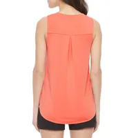 Stylus Womens Crew Neck Sleeveless Tank Top