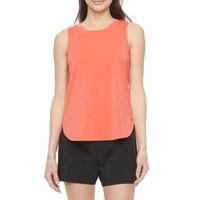 Stylus Womens Crew Neck Sleeveless Tank Top