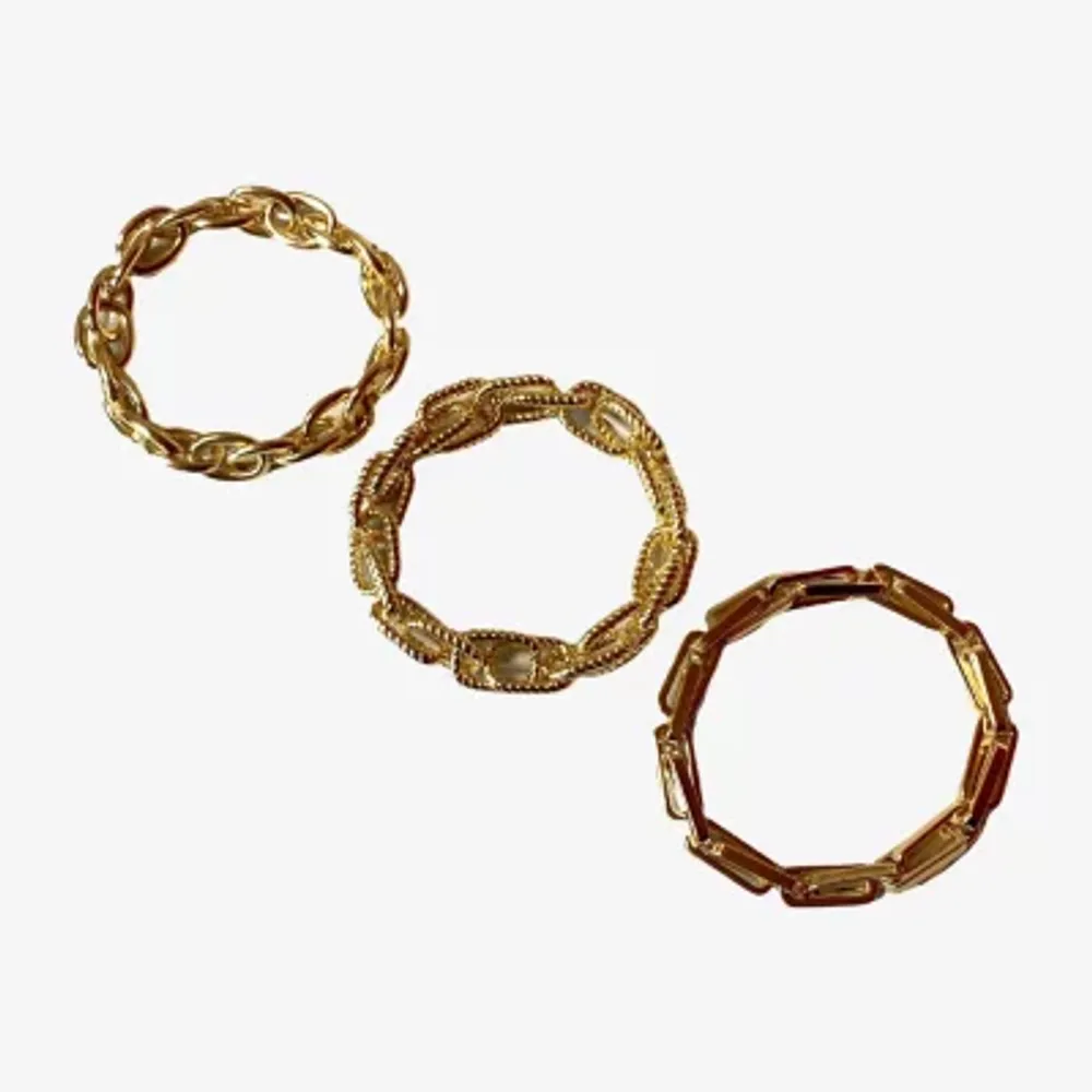 Bijoux Bar Gold Tone 3-pc. Bracelet Set