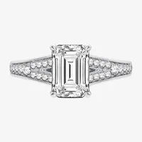 Signature By Modern Bride (H-I / Si1-Si2) Womens 1 3/ CT. T.W. Lab Grown White Diamond 14K Gold Engagement Ring