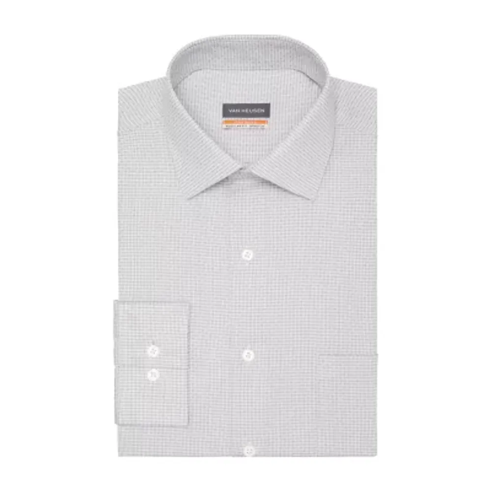 Van Heusen Men's Stain Shield Regular Fit Dress Shirt - Macy's