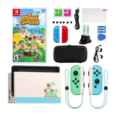 Nintendo Animal Crossing Edition Nintendo Switch with Pikmin 3