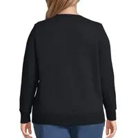 JMS by Hanes Womens Crew Neck Long Sleeve Sweatshirt Plus