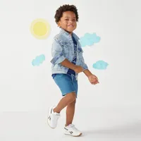 Okie Dokie Toddler & Little Boys Twill Mid Rise Pull-On Short