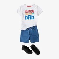 Okie Dokie Toddler & Little Boys Twill Mid Rise Pull-On Short