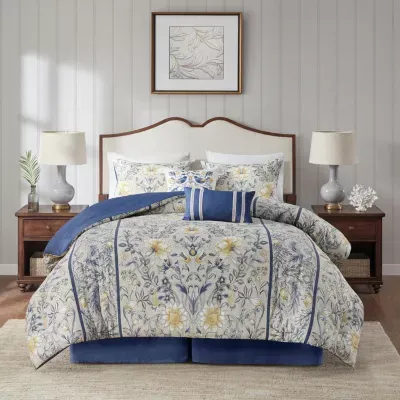 Harbor House Livia 6-pc. Floral Midweight Comforter Set