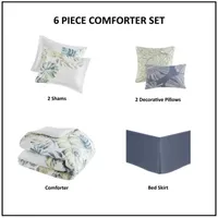 Harbor House Lorelai 6-pc. Tropical Midweight Comforter Set