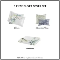 Harbor House Lorelai Cotton Printed 5 Piece Duvet Cover Set