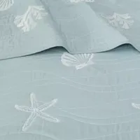 Harbor House Seaside 4-pc. Embroidered Quilt Set