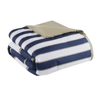 Mi Zone Garrett Striped Comforter Set with decorative pillow