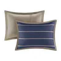 Mi Zone Garrett Striped Comforter Set with decorative pillow