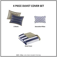 Mi Zone Garrett Duvet Cover Set with decorative pillow